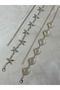2 Pieces Body & Waist & Dress & Pants & Skirt Chain Belt Set with Star-Mussel Figures