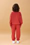 Boy's Crew Neck Embroidered Seasonal Double Suit - Tile - 3