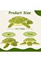 SUFY Cute Green Sea Turtle Stuffed Animal Toy - 13.7 Inch Soft Tortoise Plush Ocean Turtle Toy for K - 3