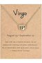 12 Zodiac Signs Necklace for Women Girls Constellation Pendant Necklace Horoscope Necklaces