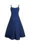 Women's Patterned Single Jersey Maxi Dress with Rope Strap and V-Neck - 5