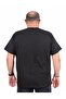 Men's Plus Size Crew Neck T-Shirt Never Give up 25182 Black - 3