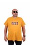 تي شيرت رجالي ذو رقبة دائرية مقاس كبير Edge 25190 MUSTARD