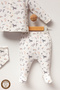 100% Cotton Organic Kangaroo Printed Newborn Hospital Discharge Set 5 Pieces - 4