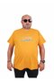 تي شيرت رجالي ذو رقبة دائرية مقاس كبير Let's Do It 25186 MUSTARD
