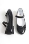 Black Color Girls' Ballerina Shoes with Bow Children's Ballerina Girls' Orthopedic Black Ballerina Shoes - 3