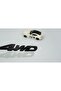 شعار علامة تجارية لسيارة Land Off Road 4WD باللون الأسود ABS