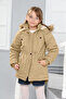 Girl's Removable Hooded Waterproof Down Coat - 6
