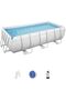 Power Steel 21' x 9' 52" Rectangular Pool Set - 2