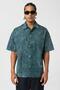 Washable Letter Printed Oversize Short Sleeve Shirt Nefti