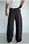 Star Embroidered All Seasons Wearable Adjustable Leg Loose Sweatpants - 7