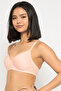 Padded Non-Wired Full Coverage Printed Multiway T-shirt Bra in Peach Colour - 2