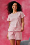 Chic Basic Top & Shorts Set in Baby Pink - 100% Cotton - 2