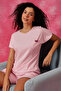 Chic Basic Top & Shorts Set in Baby Pink - 100% Cotton - 3