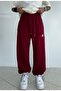 Star Embroidered All Seasons Wearable Adjustable Leg Loose Sweatpants - 2