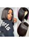 Medium-Parted Short Hair Bobo Head Wigs - 5