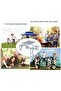 STONCEL Folding Picnic Table and Beach Set, Aluminum Alloy Portable Desk with 4 Seats - 5