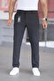 Men's Anthracite Color Italian Cut Slim Fit Fabric Trousers - 6