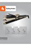 Lifestyle 4-in-1 Hair Styler & Straightener - 60W Ceramic Coated Curling Iron with 12 Temp Modes & LED Display (Black) - 6