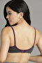 Non-Padded Non-Wired Full Coverage Bra in Grey - Cotton - 4