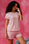 Chic Basic Top & Shorts Set in Baby Pink - 100% Cotton - 4