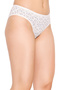 Pack of 3 Low Waist Leaf Print Bikini Panties - Cotton - 4