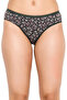 Pack of 3 Low Waist Leaf Print Bikini Panties - Cotton - 7