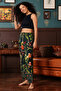 Print Me Pretty Pyjama in Dark Green - Cotton