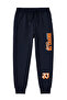5-Piece Printed Detailed Pocketed Legs Elastic Boy's Track Pants - 3