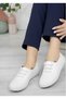 Orthopedic Daily Soft Women's Skin Perforated Lace-Up Ballet Flats
