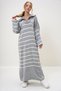 Women Grimelange Turtleneck Half Zipper Oversize Maxi Size Dress Alc-X12993 - 3