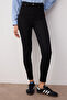 Siyah Vücudu Saran Yüksek Bel Ekstra Esnek Jegging Jeans TWOAW24JE00264 - 3