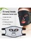 72 Led Photon Facial Beauty Mask Skin Tone Brightening Face Care Rejuvenation Mask Light Therapy - 2