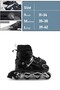 Black Adjustable 2 1 Aluminum Body Training Skate with Bag Gift Lighted Skate - 2