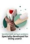 White Nano Bamboo Toothbrush - Ultra Soft + Stainless Steel Tongue Cleaner + Toothbrush Cup - 6