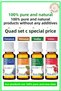 Almond Oil, Black Cumin Oil, Coconut and Castor Oil 20ml Special Set