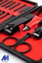 17 Pcs Nail Clippers Set Nail Care Kit Manicure Portable Set Tweezers Knife Ear Leather Bag - 4