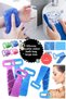 5Pcs Double Sided 70cm Back and Body Cleaning Long 70cm Silicone Back Brush – Bath Massager - 7