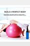Grey Pilates Ball 65 cm Deluxe Yoga Plates Exercise Ball Ball Inflator Pump Set - 3