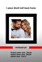 إطار 20x20 - إطار مربع - إطار Mdf أسود - إطار مربع 20x20