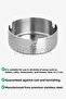 Elit Stainless Steel Ash Tray Chrome Ashtray 8 Cm - 2