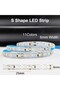 Zigzag Led Strip Tape Second Generation Neon Suitable (Warm White) 10 Meters Lighting Light Elastic Endure - 5