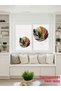 Transparent Two-Way, Boho, Bohemian Leaves, Living Room and Salon Glass Wall Sticker - 2