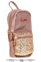 Bag Shaped Girl's Three Compartment Pen Holder - Brown - Stone - K2558 - 3