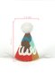 Multicolored Safari Punch Embroidered Two Funnel Birthday Headband - 3