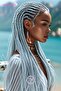 Synthetic Hair for African Braids & Rasta 165Gr Grey