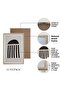 Natural Wooden Framed 3-Piece Painting Set Hpn086 - 3