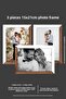3 إطارات 15x21 - إطار MDF مقاس A5 - إطار صورة - إطار خشبي أبيض بلونين