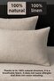 2 Pieces of 100% Raw Linen Cotton Cover Pillow Case, Organic Pillow Case, Elegant Pillow Case - 2