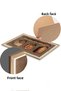 One Piece Wooden Frame Look Pantene Color Series Mdf Table 20X30 cm - Model 18 - 3
